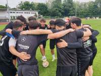 Letzte Taktikbesprechnung vor dem Spiel