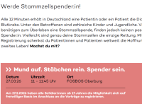 Stammzellspender werden